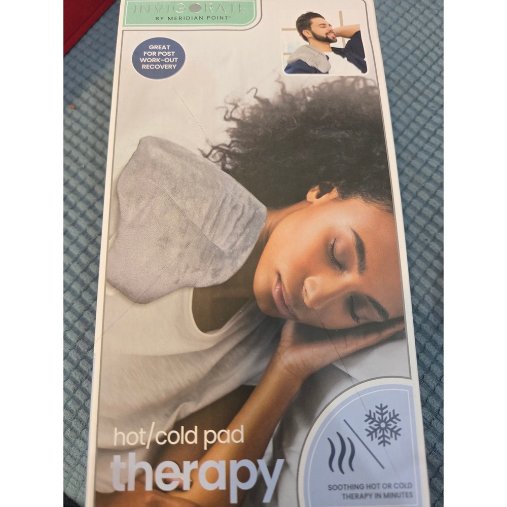 Meridian Point Invigorate Hot Cold Therapy Pad Weighted Clay Bead Neck Back Wrap